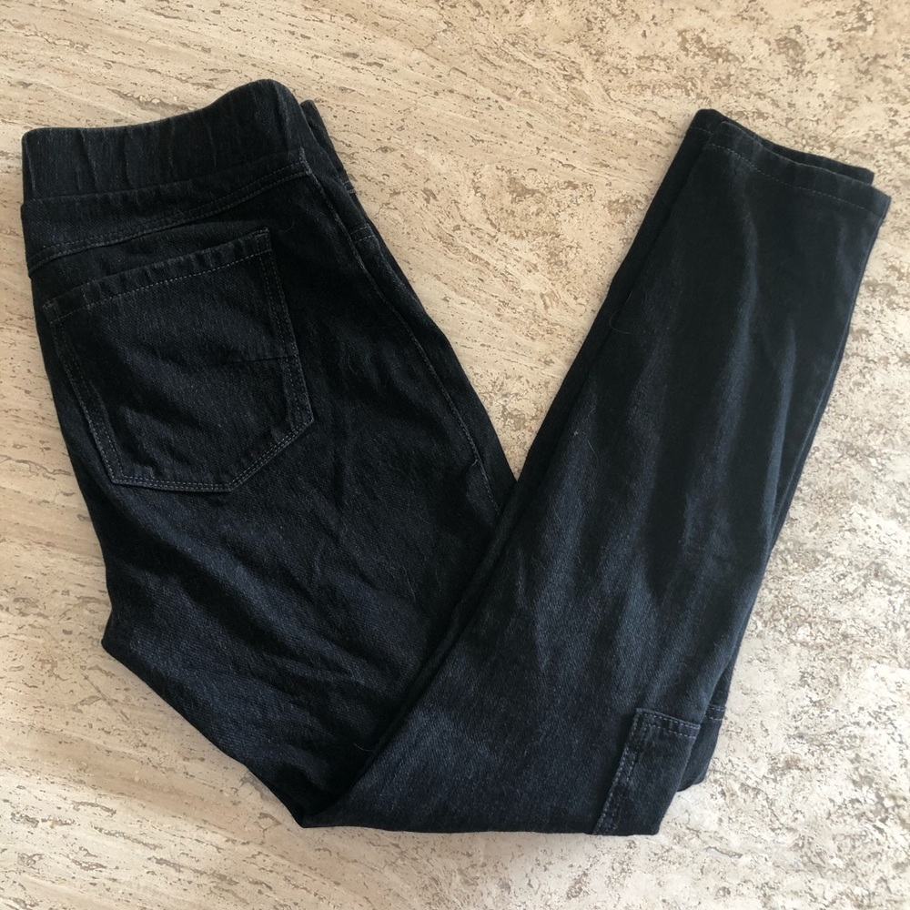 CAbi Charcoal denim cargo jeggings